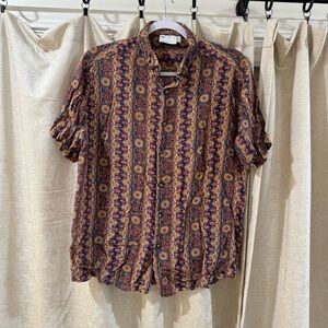 ASOS 90s Style Short Sleeve Button‎ Up Shirt